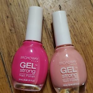 2 New broadway nails gel strong pink Easter colors